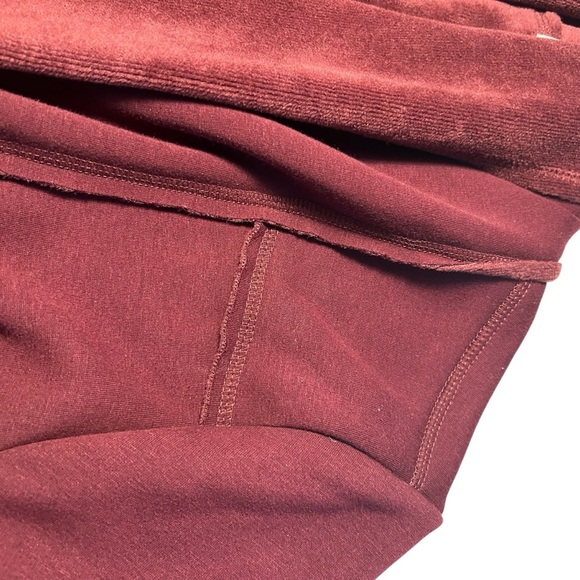 Samantha Dru Anthroplogie Maroon Soft Open Front Cardigan Sz Lrg - Picture 9 of 15